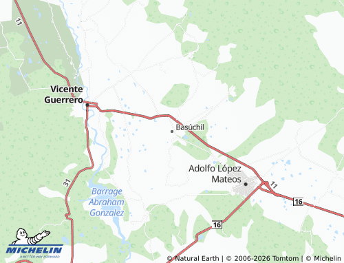 Mapa MICHELIN Basúchil - ViaMichelin