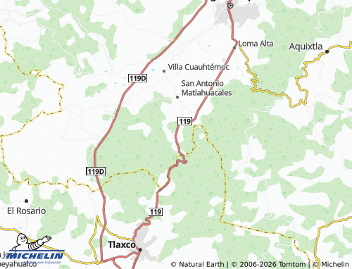 Kaart MICHELIN Ciénega Larga - ViaMichelin