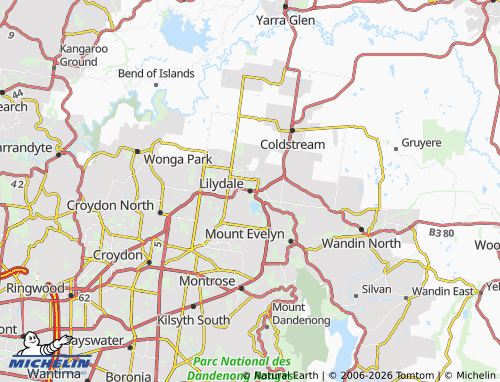 Mappa MICHELIN Lilydale - ViaMichelin