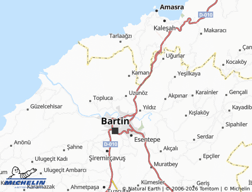 Kaart MICHELIN Uzunöz - ViaMichelin