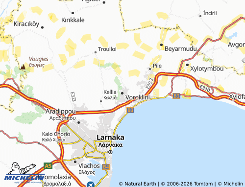 Mappa MICHELIN Voroklini - ViaMichelin