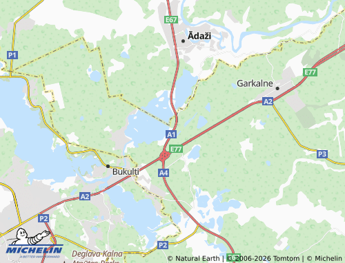 Mapa MICHELIN Baltezers - ViaMichelin