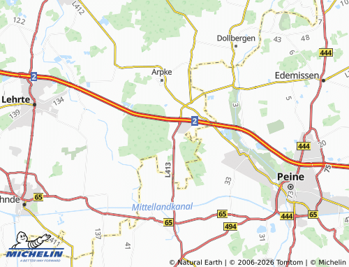 MICHELIN Hämelerwald map - ViaMichelin