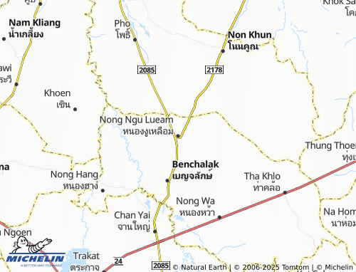 Carte MICHELIN Nong Ngu Lueam - ViaMichelin
