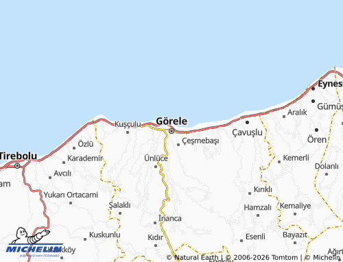 Mappa MICHELIN Görele - ViaMichelin