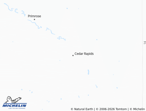 Mapa MICHELIN Cedar Rapids - ViaMichelin