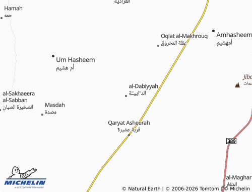 MICHELIN-Landkarte al-Dabiyyah - ViaMichelin