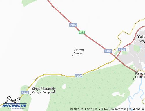 MICHELIN-Landkarte Zinovo - ViaMichelin