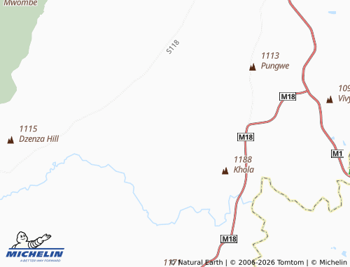 MICHELIN Mnkholwe map - ViaMichelin