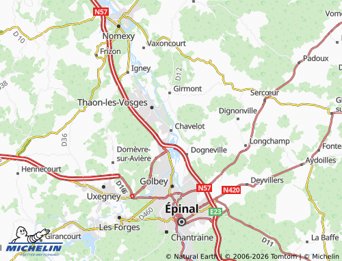 Mappa MICHELIN Chavelot - ViaMichelin