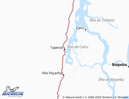 Carte MICHELIN Taperoá - ViaMichelin