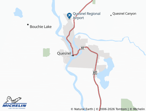MICHELIN Quesnel map - ViaMichelin