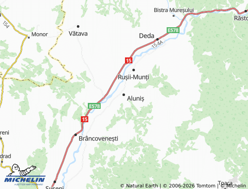 Carte MICHELIN Aluniș - ViaMichelin