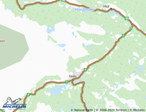 MICHELIN Nilsejuvet map - ViaMichelin