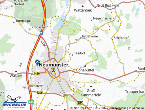 MICHELIN Tasdorf map - ViaMichelin
