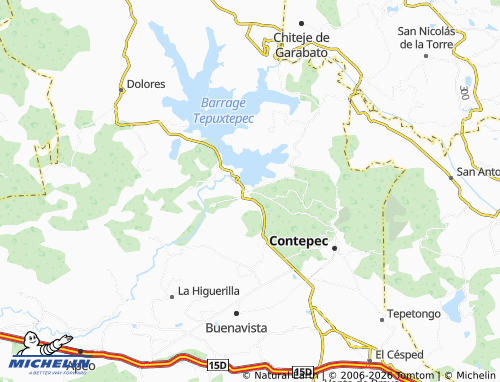 Mappa MICHELIN Salto de Tepuxtepec - ViaMichelin
