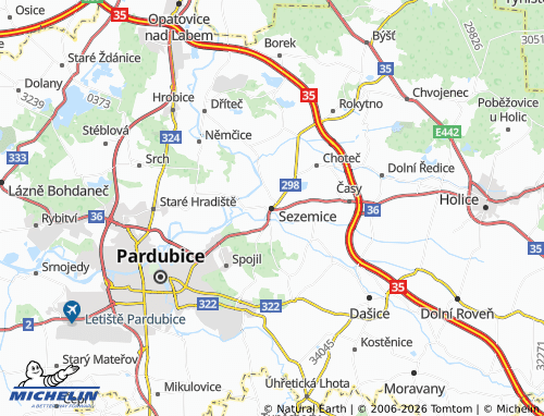 Mappa MICHELIN Sezemice - ViaMichelin