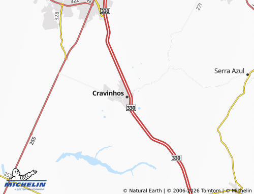 Mapa MICHELIN Cravinhos - ViaMichelin
