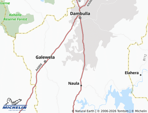 MICHELIN Etha Bendiwewa map - ViaMichelin