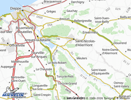 Mapa MICHELIN Dampierre-Saint-Nicolas - ViaMichelin