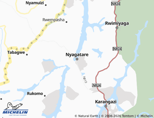 MICHELIN-Landkarte Nyagatare - ViaMichelin