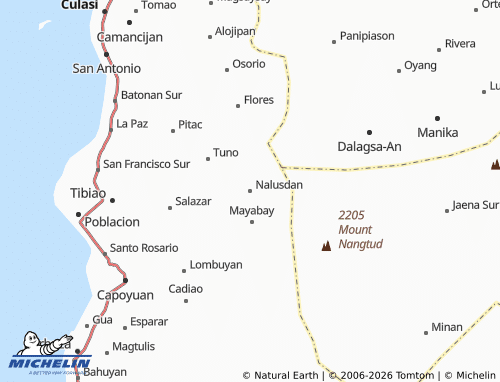 MICHELIN Nalusdan map - ViaMichelin