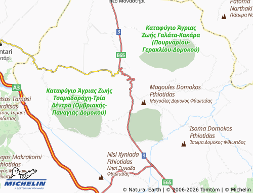 Carte MICHELIN Domokos - ViaMichelin