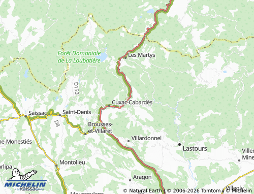Mapa MICHELIN Caudebronde - ViaMichelin