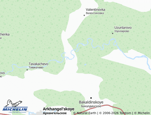 MICHELIN-Landkarte Ust'ye-Bassy - ViaMichelin
