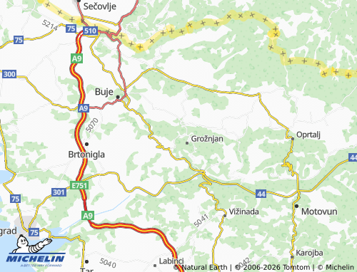 MICHELIN Peroj map - ViaMichelin