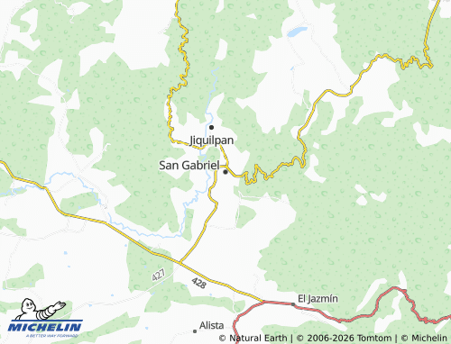 MICHELIN San Gabriel map - ViaMichelin