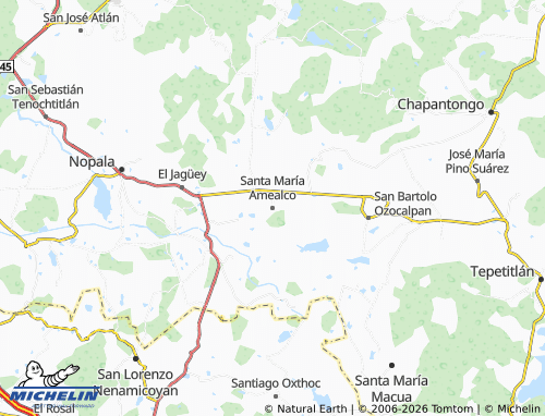 Mappa MICHELIN Santa María Amealco - ViaMichelin