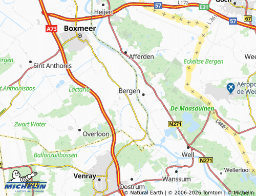 MICHELIN Vierlingsbeek map - ViaMichelin