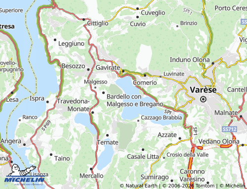 MICHELIN Biandronno map - ViaMichelin