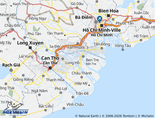 Kaart MICHELIN Mỏ Cày Bắc - ViaMichelin