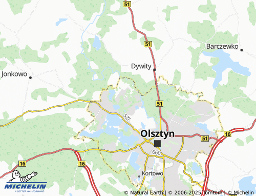 MICHELIN Redykajny map - ViaMichelin