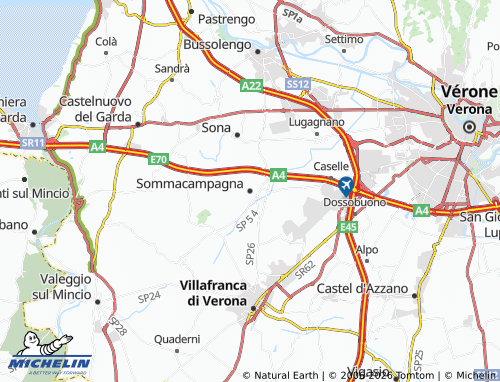 Carte MICHELIN Sommacampagna - ViaMichelin