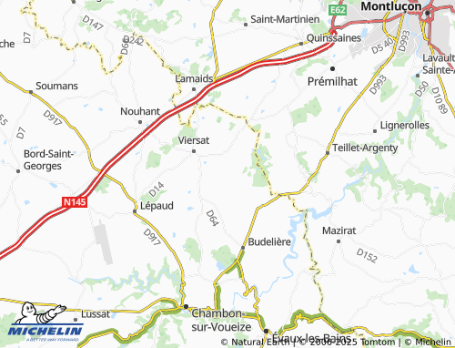 MICHELIN-Landkarte Le Monteil - ViaMichelin
