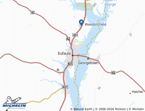 Carte MICHELIN Eufaula - ViaMichelin