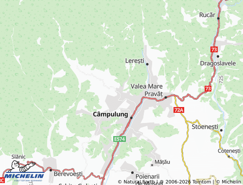 MICHELIN Bughea de Sus map - ViaMichelin
