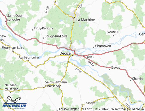 MICHELIN Decize map - ViaMichelin