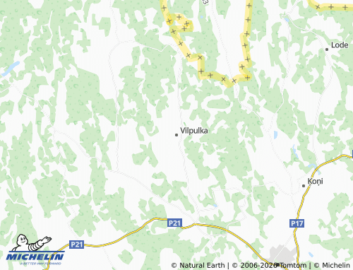 Mapa MICHELIN Vilpulkas pagasts - ViaMichelin