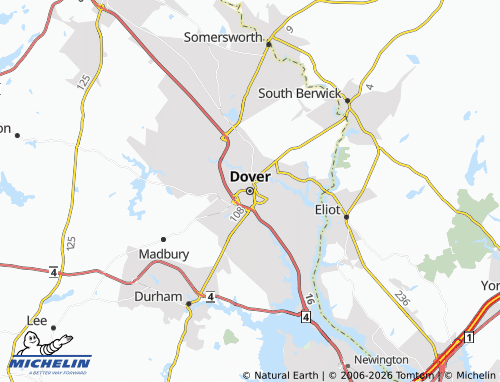 Mapa MICHELIN Dover - ViaMichelin