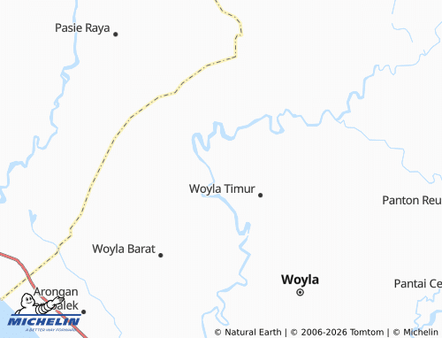 MICHELIN Gampong Baro Wt map - ViaMichelin