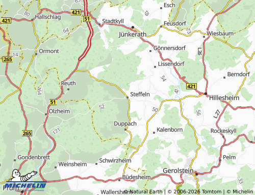 MICHELIN Steffeln map - ViaMichelin
