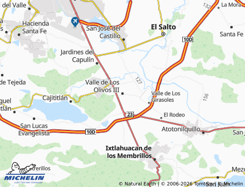 MICHELIN Valle de Los Olivos III map - ViaMichelin