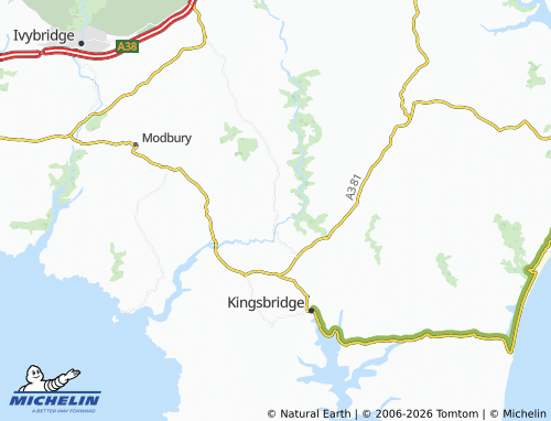 Carte MICHELIN Loddiswell - ViaMichelin