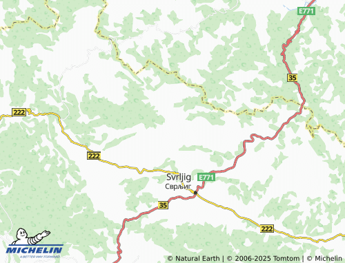 MICHELIN Niševac map - ViaMichelin