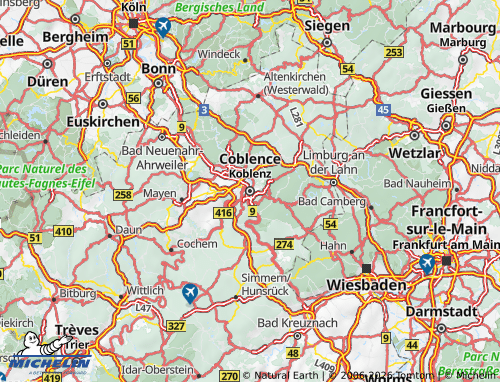 MICHELIN Koblenz map - ViaMichelin