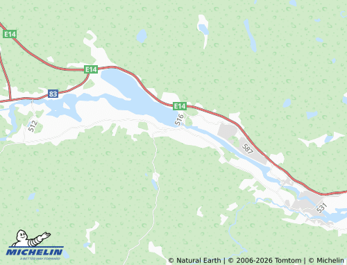 Carte MICHELIN Erikslund - ViaMichelin